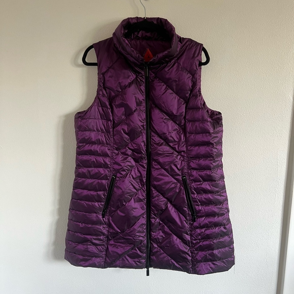 Anorak Purple CHEVRON QUILTED VEST, size XL - Picture 5 of 6